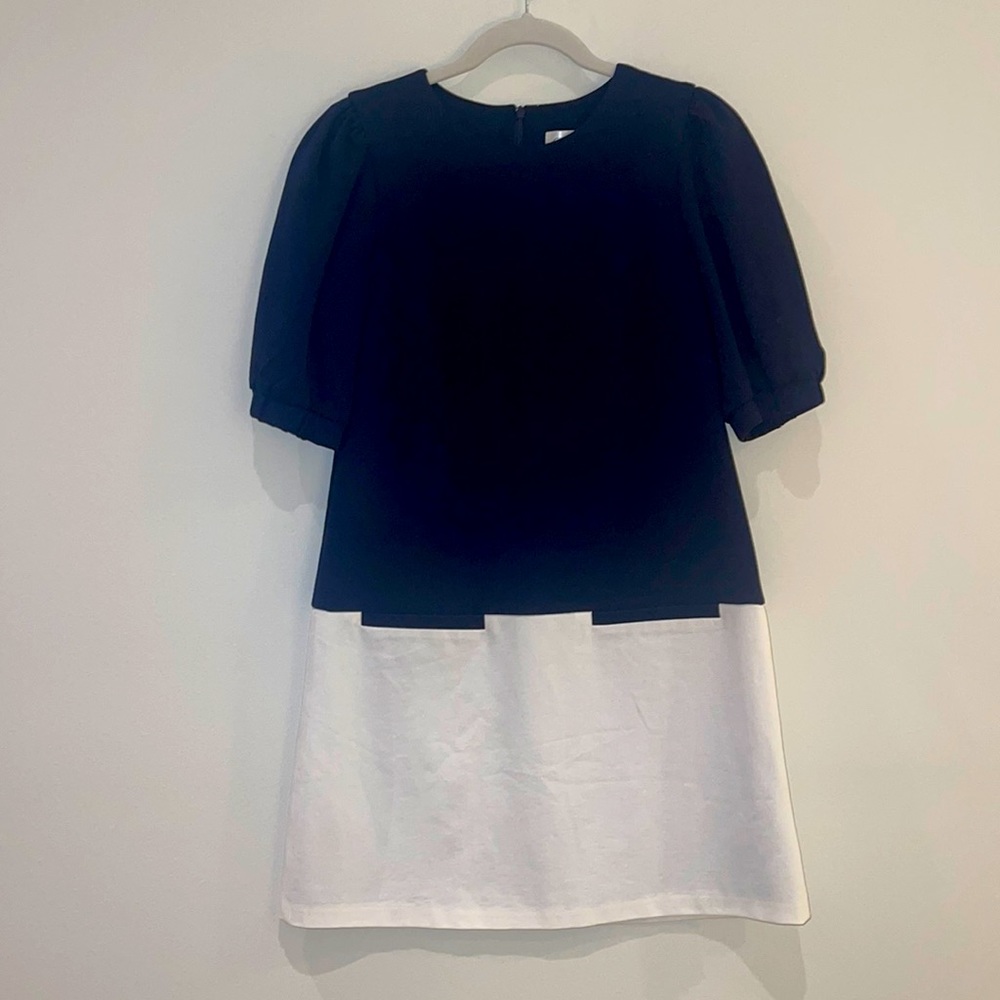 NWT Eliza J, Navy & White Dress